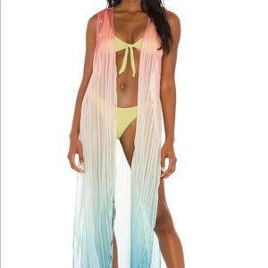 Luli Fama Open Slit Tunic Coverup NWT